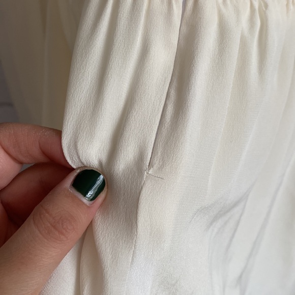 Stone Cold Fox Cream Silky Lace Bohemian Bell Sleeve Dress - Picture 7 of 8